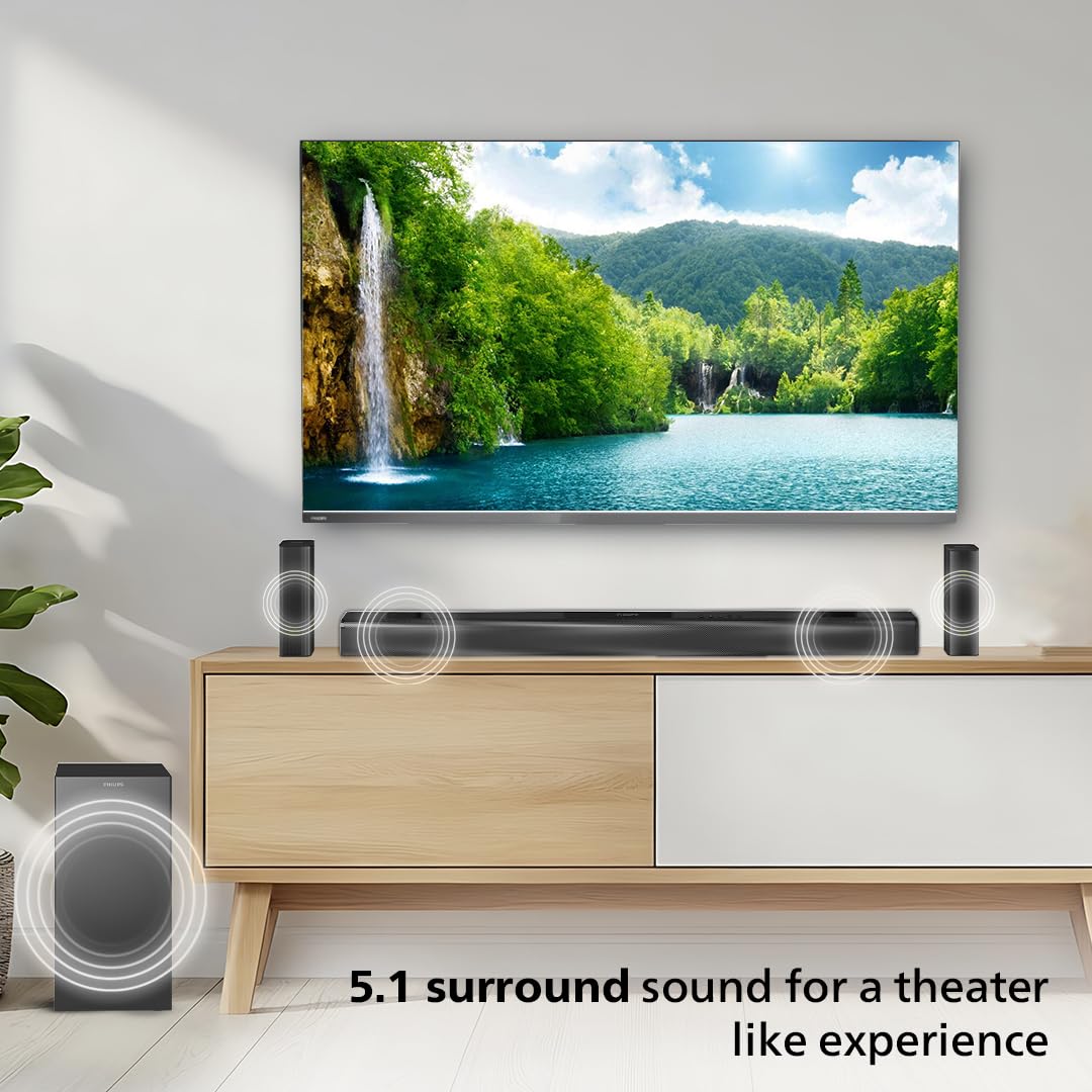 PHILIPS TAB4518 SOUNDBAR: 5.1 CH 240W WIRELESS SUBWOOFER - Image 3